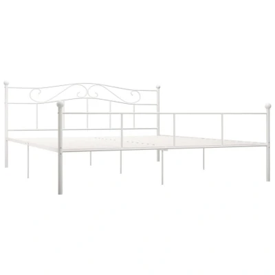 Afbeelding van Bedframe metaal wit 180x200 cm