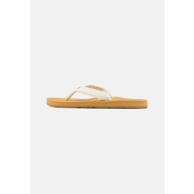 Afbeelding van Roxy Porto Teensandalen, Dames, Maat: 40, Natural Polyester/ katoen