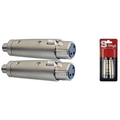 Afbeelding van Stagg AC XFCFH Verloop XLR female RCA (2 stuks)