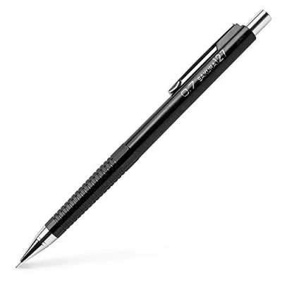 Afbeelding van Sakura XS 127 Cushion Point vulpotlood, 0,7 mm, met schokdemping, zwart, 1 stuk