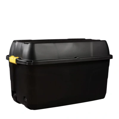 Afbeelding van Strata Heavy Duty Opbergbox met Wielen 175 liter, 94x52x56cm zwart