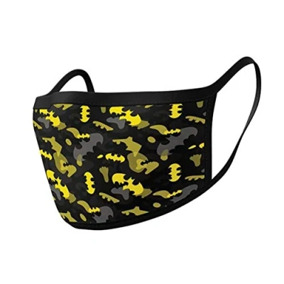 Afbeelding van Batman Face Mask Set Camo Yellow