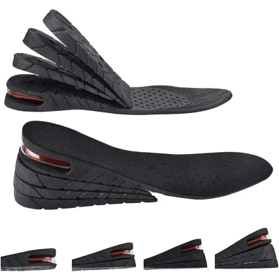 Afbeelding van Verhogende Inlegzolen Hakverhoger 2 Stuks （3 9CM） Unisex (35 44 EU) Hielbeschermers Zooltjes Schoenen Verstelbaar Lengte Hakverhoging Zolen Hoge Zwart