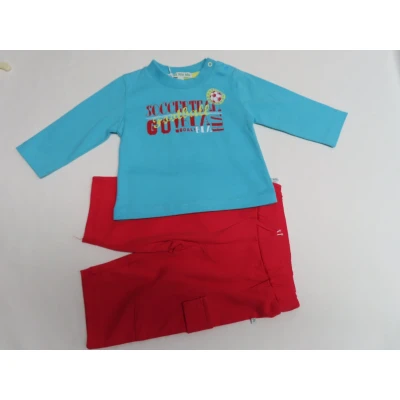 Afbeelding van Ensemble Jongens Voetbal Blauw / rood 6 maand 68