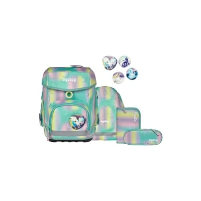 Afbeelding van ergobag Schooltas Reflex Glow Edition Cubo Set 5 delig ZauBärwelt Turquoise