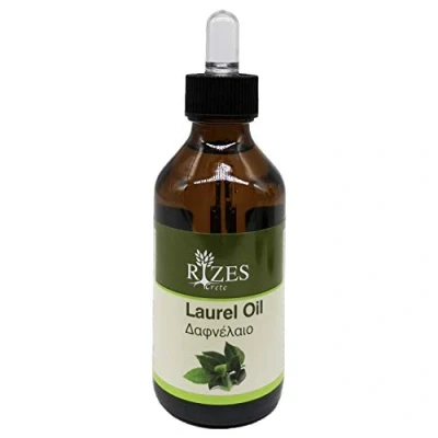 Afbeelding van Rizes Laurierolie, 100 ml, 100% natuurzuiver, bevat etherische oliën, verzorgt huid en haar, veganistisch