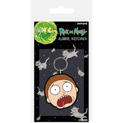 Afbeelding van Rick and Morty &amp; Terrified Face Rubberen Sleutelhanger