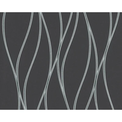 Afbeelding van AS Creation Trendwall 3713 24 371324 Zwart / Zilver