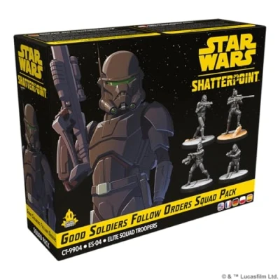 Afbeelding van ATOMIC MASS GAMES, Star Wars: Shatterpoint Good Soldiers Follow Orders (goede soldaten volgen commando&#039;s), squad uitbreiding, tabletop, 2 spelers, vanaf 14+ jaar, 90 120 minuten, Duits, meertalig