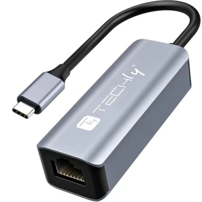 Afbeelding van EFB Elektronik Techly USB 3.1 Type C naar RJ45 adapter (USB), Netwerkadapter