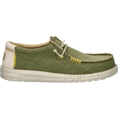 Afbeelding van HEYDUDE Wally Coastline Jute Instappers groen Maat 47