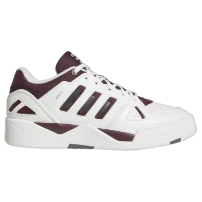 Afbeelding van adidas Heren MIDCITY LOW SHOES, core white/MAROON/grey four, 45 1/3 EU