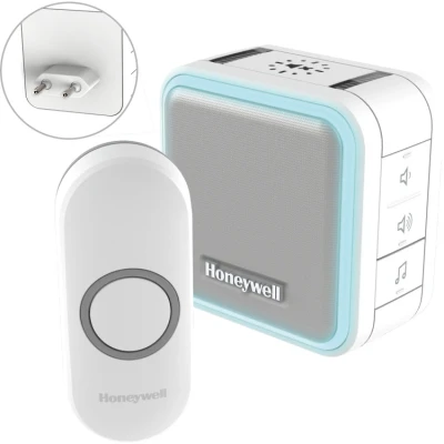 Afbeelding van Plug in deurbel Honeywell (Draadloos, 150 meter, 84 dB)