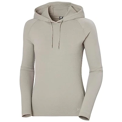 Afbeelding van Helly Hansen W Verglas Light Hoodie Sweatshirt met capuchon voor dames, 917 Mellow Grijs, L