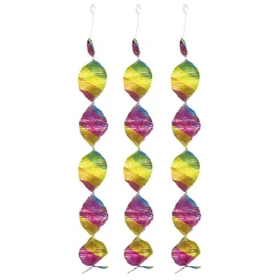 Afbeelding van Folat Decoratiespiralen Regenboog 60 Cm 4 Stuks