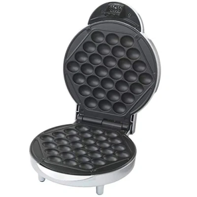 Afbeelding van Trebs 99361 Bubbel wafelmaker / Comfortbakery met indicatielampje en antiaanbaklaag Silver