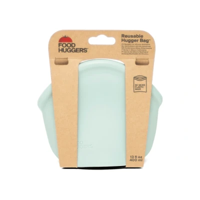 Afbeelding van Food Huggers Herbruikbare Bewaarzak 400ml Jade Solid