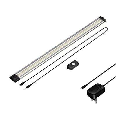 Afbeelding van parlat LED onderkastverlichting Siris met netadapter, bewegingsmelder, plat, 50cm, 531lm, warm wit