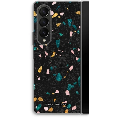 Afbeelding van Case Company® hoesje geschikt voor Samsung Galaxy Z Fold4 Terrazzo N10 Soft Cover Telefoonhoesje Bescherming aan alle Kanten en Schermrand