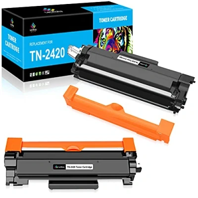 Afbeelding van LeciRoba TN 2420 Brother TN2420 TN2410 2410 toner DCP L2530DW L2510D L2537DN L2550DN HL L2350DW L2310D L2357DW L2370DW L2375DW MFCC L2710DN L2730DW L2750DW (2 kleuren)