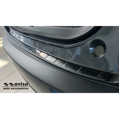 Afbeelding van Avisa Zwart RVS Achterbumperprotector passend voor Mazda CX 30 2019 &#039;Ribs&#039;