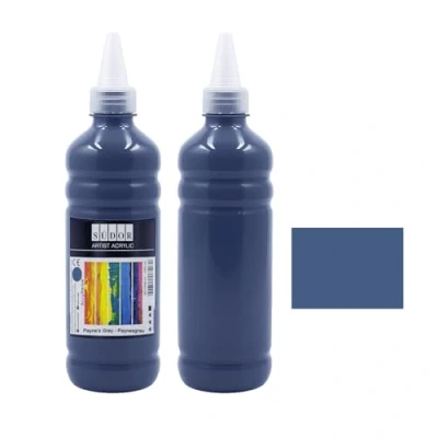 Afbeelding van acrylverf 500 ml Hoogwaardige acrylverf, kunstenaars schilderverf, voor acrylgieten. Acrylverf. Geschikt canvas, gieten, steen, papier, enz. (Paynes grijs)