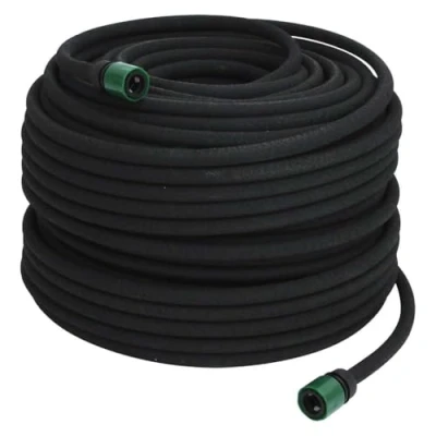 Afbeelding van vidaXL Druppelslang 0,6&quot;;&quot;; 100 m rubber zwart
