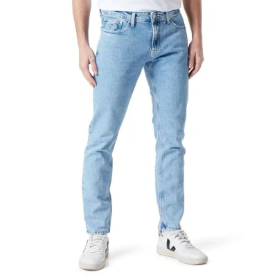 Afbeelding van Tommy Hilfiger heren Scanton slim fit jeans met lichte wassing in de kleur Indigo, maat: W32/L34