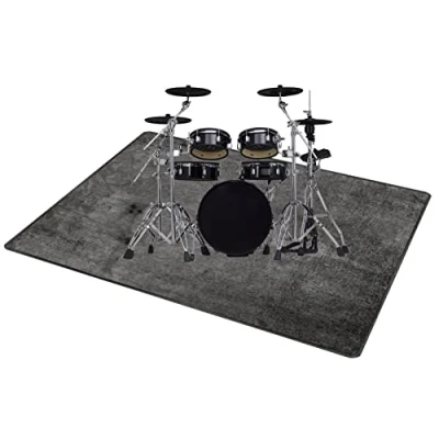 Afbeelding van QQDD Drum Rug Mat Geluiddichte Antislip Tapijten Deken Voor Elektronische Drums Bass Snare Rekken Kit Muziekinstrumenten Professioneel Tapijt (80CM 200CM)