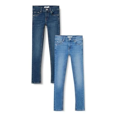 Afbeelding van NAME IT meisjes jeans, Dark Blue Denim/Pack: w Medium Denim, 164