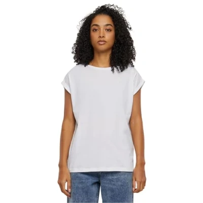Afbeelding van Urban Classics Extended Shoulder Tshirt basic, Dames, Maat: 4XL, White