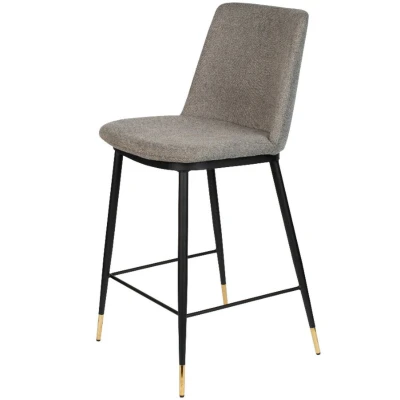 Afbeelding van Puur Larvik counter barstoel 65 cm lichtgrijs Stof