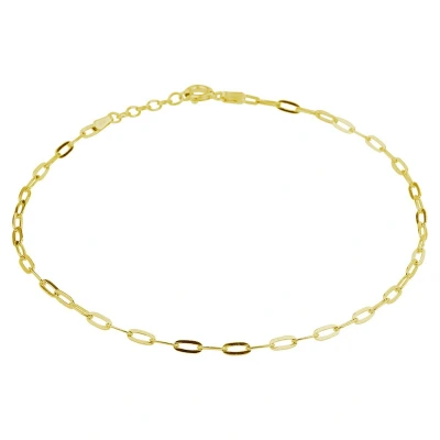 Afbeelding van zilver verguld (geel) enkelbandje anker 2,4 mm 24 + 2 cm 3 micron 2103164 horloge Goudkleur 26