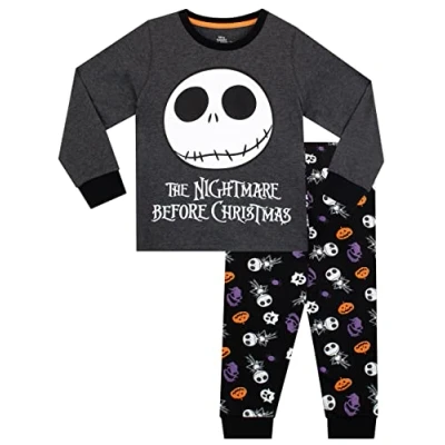 Afbeelding van Disney Jongens Pyjama The Nightmare Before Christmas Zwart 140