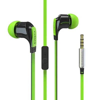 Afbeelding van Vivanco In Ear stereo headset met platte kabel