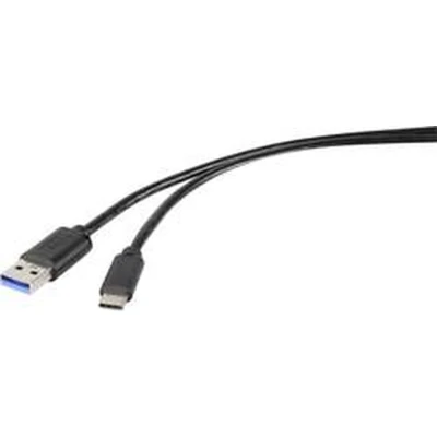 Afbeelding van Renkforce USB kabel 3.2 Gen1 (USB 3.0 / 3.1 Gen1) A stekker, C stekker 0.15 m Zwart RF 4536470