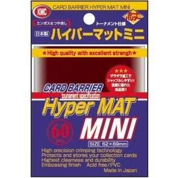 Afbeelding van KMC Mini Sleeves (Hyper Mat): Red (62x89mm) 60 stuks
