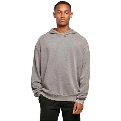 Afbeelding van Build Your Brand Heren Acid Washed Oversized Hoody Capuchontrui, asfalt, XL