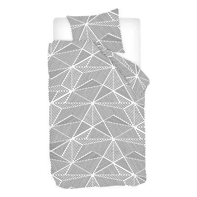 Afbeelding van Snoozing Pauline Dekbedovertrek Eenpersoons 140x200/220 cm + 1 kussensloop 60x70 Antracite
