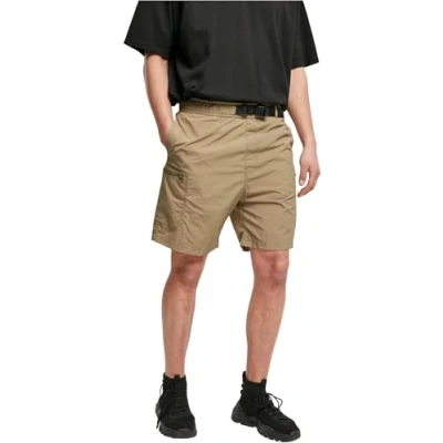 Afbeelding van Urban Classics Adjustable Nylon Shorts Shorts, Heren, Maat: 3XL, Khaki