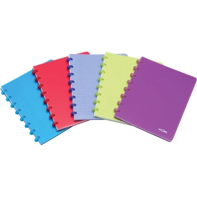 Afbeelding van 10x Schrift Atoma A5 ruit 5x5mm 144blz 90gr PP transparant assorti