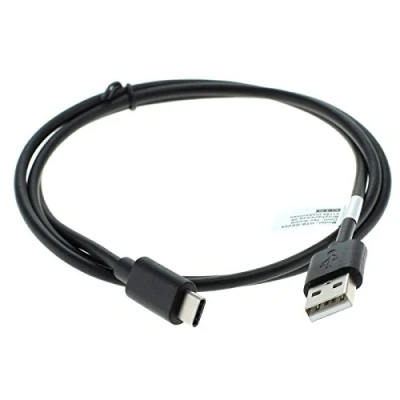 Afbeelding van USB C naar A kabel Data en laadkabel 1 meter Zwart