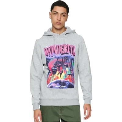 Afbeelding van Mister Tee Wonderful Hoodie, Heren, Maat: Large, Heather grey