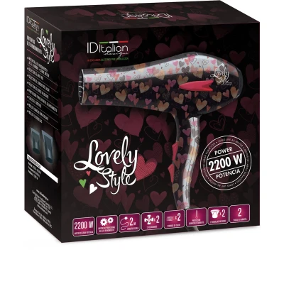 Afbeelding van Italian Design Electrical Items Hair Dryer 2200W Lovely Style Styling Tool, Maat: One Size, Black