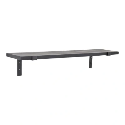 Afbeelding van LOFT42 Wally Wandplank Zwart Mangohout Industrieel 70x16x1,6