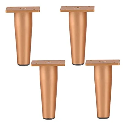 Afbeelding van Verstelbare poten meubelpoten zware metalen keukenvoeten werkblad, hoogte voeten, ondersteuning tafelpoten tv kast bureau koffiestandaard met schroeven, 4 stuks (maat: 15 cm)