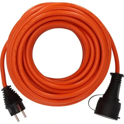 Afbeelding van Brennenstuhl 1161600500 BREMAXX Verlengkabel V2 outdoor 25m (Kabel in signaalkleur oranje, kortstondig buitengebruik IP44, bruikbaar tot 35 C, olie en UV bestendig),25m nieuw model.oranje