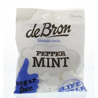 Afbeelding van De Bron Pepermunt Suikervrij, 80 gram