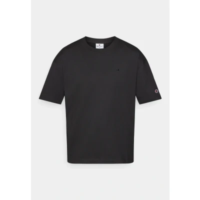 Afbeelding van Champion Icons Oversize Crewneck Tshirt basic, Dames, Maat: XS, Black