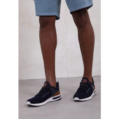 Afbeelding van bugatti Numbis Sneakers laag, Heren, Maat: 47, Dark blue Imitatieleer/ textiel